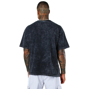 T-shirt Homme Oversize Personnalisable 100% Coton Molletonné, Grammage Lourd, Lavage Acide, Anti-Plis, Séchage Rapide, Haute Qualité, Manches Courtes - Product Image 4