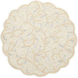 Placemat Glass Beaded Placemat Luxury Kitchen Decoration Beaded Placemats <b>Table</b> Mat Dinning <b>Table</b> Restaurant and Hotel Design - Product Image 1