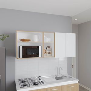 Sidman 2-porta armadio a muro con 4 ripiani per l'organizzazione della cucina - Product Image 1