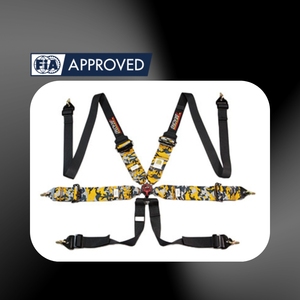 Ceinture de sécurité de course à 6 points TBRACING SPORT FIA avec sangle de barre en T pour équipement de sécurité automobile - Product Image 1
