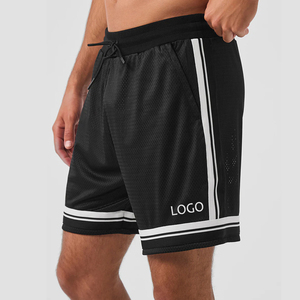 <b>Men's</b> <b>Black</b> <b>Tie</b>-Dye Front Logo Print Elastic Waist Breathable Quick Dry Polyester Sublimation Printed Casual Sport Shorts - Product Image 1