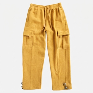 AMIB SPORTS <b>Casual</b> <b>Men's</b> <b>Linen</b>/Cotton Twill <b>Trouser</b> Eco-Friendly Breathable Midweight Mid Straight Embroidered Elastic Waist - Product Image 1