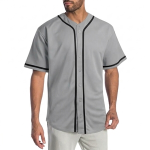Men's White Baseball Jersey Short Sleeve Button Front Polyester Breathable Regular Fit Solid Color <b>Sport</b> <b>Apparel</b> - Product Image 4