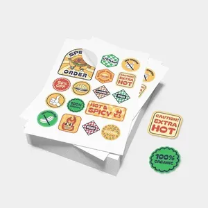 Hojas de Pegatinas Personalizadas, Pegatinas con Corte Kiss Cut, Etiquetas de Vinilo Premium Impermeables para Regalos Promocionales - Product Image 1
