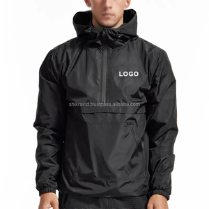 Chaqueta Cortavientos Impermeable y Transpirable de Diseño Superior, Personalizada, Talla Grande, para Exteriores, con Media Cremallera, de Poliéster y Nailon, para Motociclismo, Senderismo, Casual, para Hombre - Product Image 1