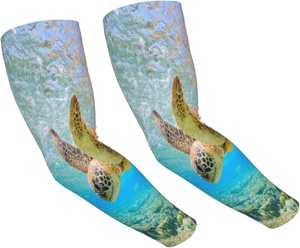 Unisex Cycling <b>Arm</b> <b>Sleeves</b> Sea Turtle Print Anti-Uv Protection Adult <b>Compression</b> <b>Sleeve</b> - Product Image 2