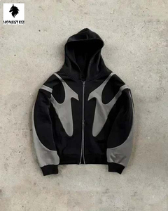 เสื้อฮู้ดดี้ผู้ชายคุณภาพสูง ผ้าฝ้าย 100% แห้งเร็ว ระบายอากาศดี ปักลาย สีสันตามสั่ง เสื้อสตรีทแวร์ฤดูหนาว - Product Image 6