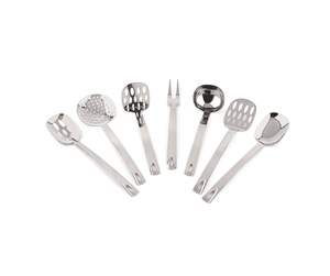 Alessi 7-Piece Stainless Steel Mirror Polished Chrome Finish Eco-Friendly Food Contact Safe Multifunction Kitchen <b>Utensil</b> <b>Set</b> - Product Image 3