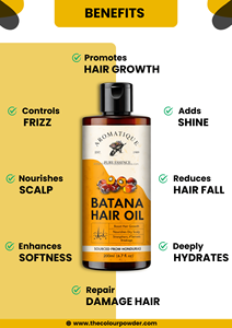 Huile de croissance capillaire Batana avec formule de soin profond |   Huile anti-chute de cheveux, réparatrice des pointes fourchues et traitante du cuir chevelu |   100% Naturel - Product Image 2