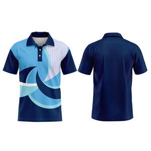 Camisa de Hombre de Punto Transpirable con Bordado y Sublimación Personalizados, Estilo Golf de Manga Corta con Botones - Product Image 6