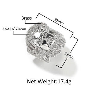 Excellent Quality Luxury Gold Hip Hop Moissanite Diamond <b>Ring</b> <b>for</b> <b>Men</b> Statement Jewelry <b>for</b> Weddings Parties and Events - Product Image 4