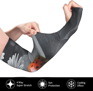 Unisex Adult Summer Sport Arm <b>Warmers</b> Custom Quick-Dry and Anti-Slip Sunscreen Sleeves with Ice Silk for Protection - Product Image 6