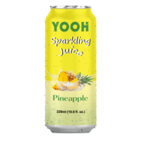 YOOH 320mL Aluminium Can Boisson Gazeuse Fruits Frais Gazeux Gazeux Ananas Eau Café Gingembre Soda En Gros Exportation Pas Cher