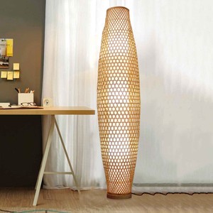 Lámparas de pie de bambú decorativas al por mayor, con pantalla de lámpara artesanal de último diseño. - Product Image 5