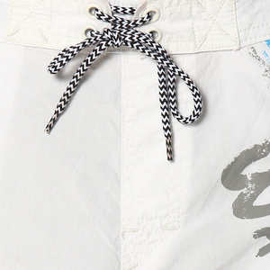 Shorts de bain pour hommes, blancs, à taille élastique, décontractés, pour la plage, le surf, séchage rapide, respirants - Product Image 5