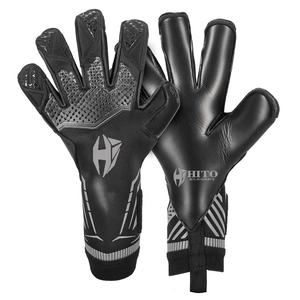 Gants de gardien de but de football personnalisés professionnels, contact de la paume avant en latex, dos en silicone injecté, coupe hybride en caoutchouc, T-Tab - Product Image 3