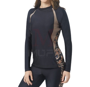 2024, venta al por mayor, camisetas de compresión de manga larga para gimnasio y Fitness para mujer, ropa de artes marciales MMA lisa de secado rápido para adultos - Product Image 1