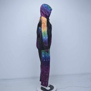 Chaqueta cortavientos de alta calidad al por mayor con diseño personalizado, talla grande, impermeable, con capucha, franja reflectante, cierre de cremallera, ligera - Product Image 3