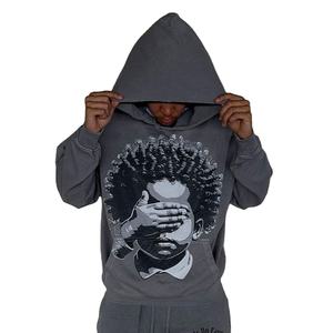 Sudadera con Capucha de Algodón Estilo Griego para Hermandad, Diseño Cómodo con Bordado de Arte Afro para Uso Casual y Regalo - Product Image 4