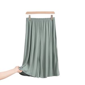 Pantalons Capri pour Femmes Grande Taille XL 8XL, Respirants, Taille Élastique, Taille Haute, Longueur Entière, Jambes Larges, Décontractés, Vêtements de Maison, Coupe Ample - Product Image 3