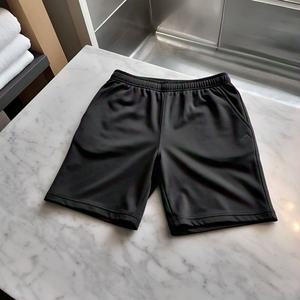 กางเกงขาสั้นซับเหงื่อผ้าคอตตอนผ้าฟลีซสำหรับผู้ชายผ้าปะติดผ้าสีพื้นนุ่มสบายปักลายแดด100% เป็นมิตรกับสิ่งแวดล้อม - Product Image 2