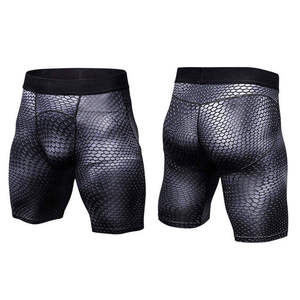 Pantalones Cortos de Compresión para Hombre, Diseño Sólido, Cintura Elástica de Altura Media, Deportivos, Tejidos, Transpirables, Ecológicos, de Poliéster de 220g - Product Image 2