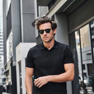 Verano de alta calidad liso 100% piqué de algodón de talla grande uniforme hombres personalizados Us Polo camisetas hombres de talla grande hombres polos - Product Image 2