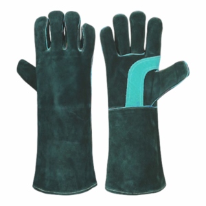 Reinforced Cowhide Split Leather Anti-Vibration Welding Gloves Heavy Duty <b>Abrasion</b> Resistant Industrial Safety Cuff BBQ Gloves - Product Image 3