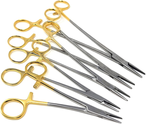Portaagujas Mayo Hegar de Acero de Alta Calidad con Punta de Carburo de Tungsteno y Anillos Dorados, Instrumento Quirúrgico, Precio Económico, OEM Personalizado - Product Image 2