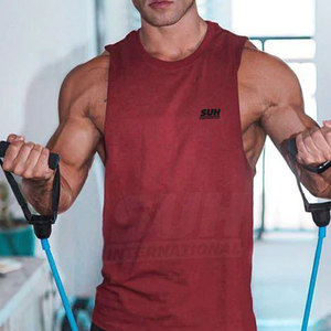 Fitness Clothing Pakistan Made Knitted 100% Cotton Breathable Gym <b>Singlet</b> Factory Direct Sale Plus Size Summer Wear <b>Men</b> <b>for</b> - Product Image 5