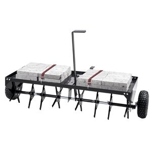Aeratore Manuale per Prato da 48 Pollici con Attacco Universale, Aeratore a Spuntoni in Ferro da Trainare, Strumento per Aerazione Alternativo - Product Image 1