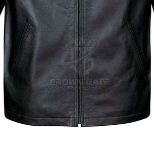 Factory Wholesale Price Fashionable <b>Men</b> Winter <b>Jacket</b> PU <b>Leather</b> Made High Quality Best Selling <b>Men</b> <b>Leather</b> <b>Jacket</b> - Product Image 5