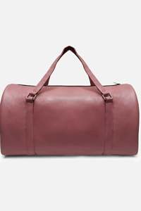 Bolsa de Viaje de Cuero Genuino Color Granate Premium con Gran Capacidad de Almacenamiento y Compartimento Separado para Zapatos - Product Image 2