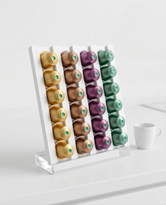 Elegante y Moderno Soporte de Acrílico para Cápsulas de Café Nespresso, Dispensador de Cápsulas de Una Sola Capa para Ahorrar Espacio, para una Organización Eficiente - Product Image 5