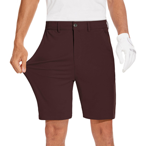 Pantalones Cortos de Golf para Hombre, con Logotipo Personalizado, Nuevo Diseño, Oxford Sólido, Secado Rápido, Transpirables, Absorben la Humedad, Cintura Media, Cierre de Botones, Largo hasta la Rodilla - Product Image 1