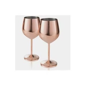 Luxury Indian Samovar Brass/Copper Classic <b>Goblet</b> <b>Wine</b> Cup Reusable Bar Party Cocktail Beverage Glass 301-450ml Capacity - Product Image 4