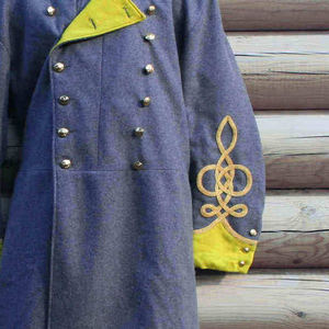 Manteau long formel américain historique de reproduction, style ancien du monde occidental - Product Image 3