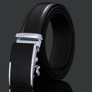 Cinturón Casual Automático para Hombre, Diseño 3D, Hebilla Rectangular de Aleación Negra Sólida, Duradero - Product Image 6