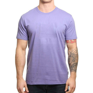 เสื้อยืดคอกลมแขนสั้นทรงปกติคุณภาพสูงสำหรับผู้ชาย แฟชั่นใหม่ ระบายอากาศได้ดี แห้งเร็ว ผ้าฝ้ายถัก แบบเรียบ สีดำ - Product Image 2