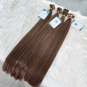 Extensiones de cabello con clip, lisas, color natural, cabello vietnamita súper virgen a granel, extensiones de cabello para venta al por mayor - Product Image 5