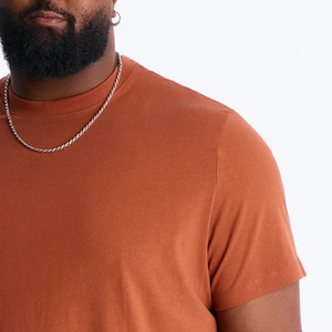 Men Rust Copper Oversized Fashion Tee For Men With Custom Front Logo Premium Relaxed Streetwear Casual <b>Half</b> <b>Sleeve</b> <b>T</b> <b>Shirt</b> - Product Image 3