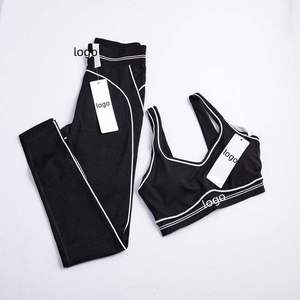 Conjunto de Yoga Personalizado para Mujer, Dos Piezas, Sin Costuras, con Leggings de Cintura Alta y Sujetador Deportivo, Ropa Deportiva para Gimnasio, Ropa Activa, OEM - Product Image 3