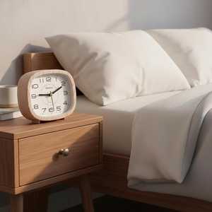 Natural Wood Desktop <b>Clock</b> Elegant Table Decoration - Product Image 1