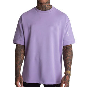 Camiseta de Hombre Oversize de Alta Calidad 100% Algodón, Estilo Hip Hop, Personalizable, Venta al Por Mayor, Manga Corta, Tallas Grandes, Diseño en Blanco - Product Image 1