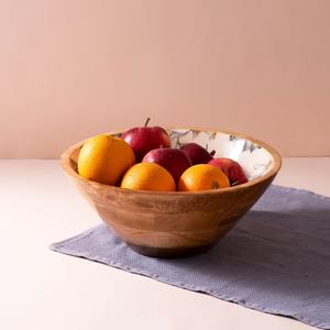 Tazón de Madera Natural Resistente para Servir en la Cocina, para Ensaladas, Frutas, Bocadillos, Vajilla de Restaurante - Product Image 3