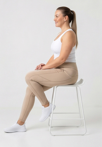 Leggings de sport grande taille pour femmes, écologiques, personnalisables avec logo, à compression, séchage rapide, pour yoga et fitness - Product Image 5