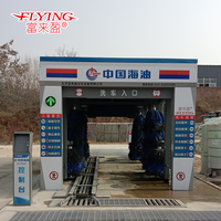 Machine de lavage de voitures automatique tunnel FLYING haute pression en acier inoxydable avec contrôle par paiement Internet et modes multiples pour eaux usées