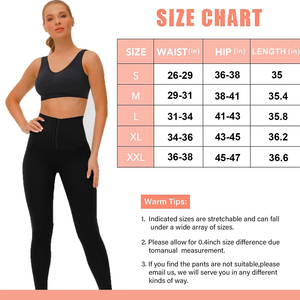 Run Apparel's High Waist Full Length Solid Black Yoga <b>Leggings</b> <b>With</b> <b>Pockets</b> Seamless Elastic Waist Four-Way Stretch Yoga <b>Legging</b> - Product Image 4