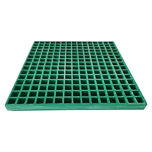 Rejilla de piso de FRP moldeada duradera de veinticinco milímetros de espesor con superficie antideslizante para pisos de pasillos industriales - Product Image 2