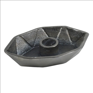 Portavelas Metálico 2 en 1 con Forma de Barco, Color Gris, para Decoración del Hogar y Navidad, Portavelas de Diseño Metálico - Product Image 2